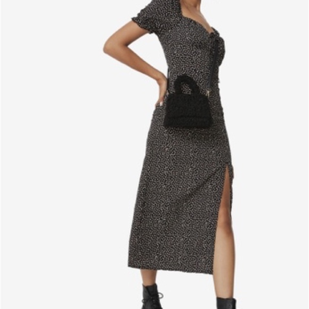 Missguided Black and White Patterned Dress